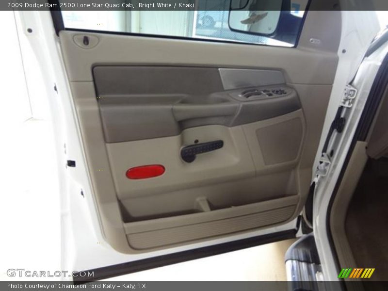 Bright White / Khaki 2009 Dodge Ram 2500 Lone Star Quad Cab