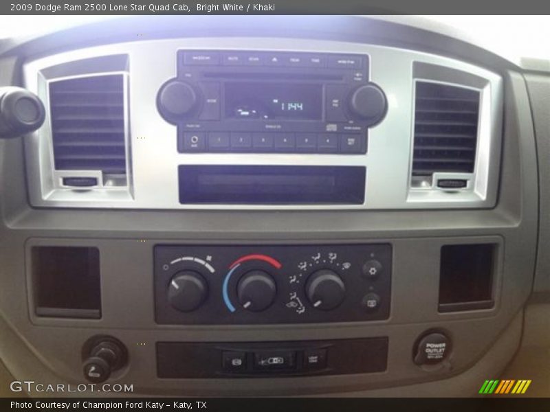 Bright White / Khaki 2009 Dodge Ram 2500 Lone Star Quad Cab