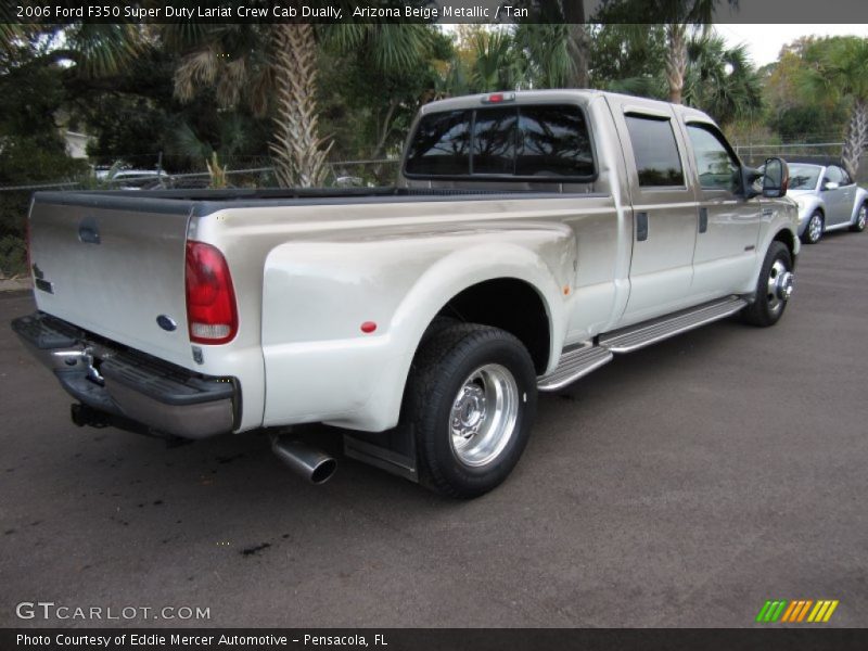 Arizona Beige Metallic / Tan 2006 Ford F350 Super Duty Lariat Crew Cab Dually