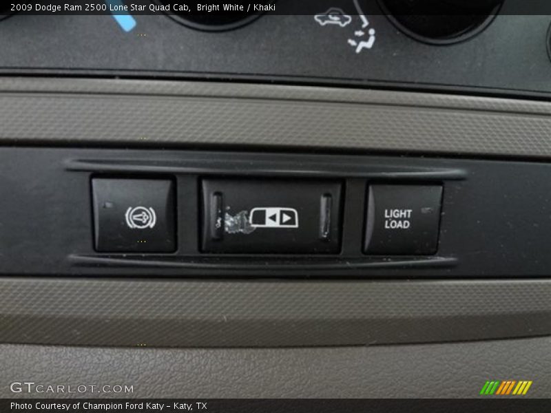 Bright White / Khaki 2009 Dodge Ram 2500 Lone Star Quad Cab