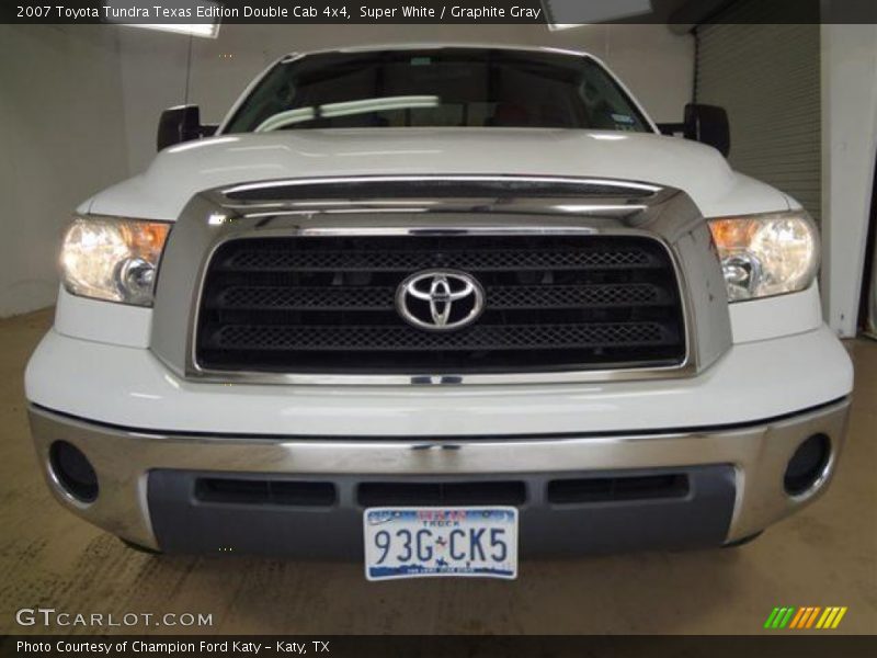 Super White / Graphite Gray 2007 Toyota Tundra Texas Edition Double Cab 4x4