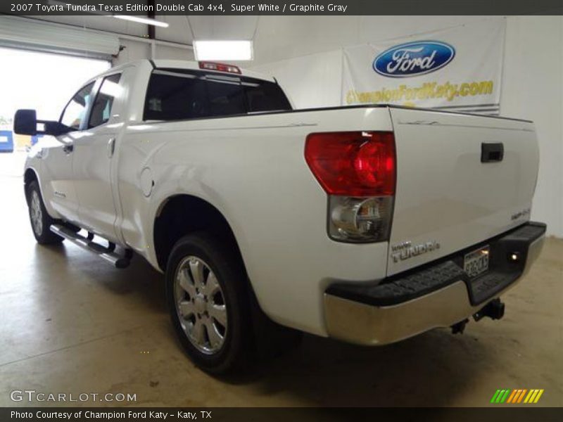 Super White / Graphite Gray 2007 Toyota Tundra Texas Edition Double Cab 4x4