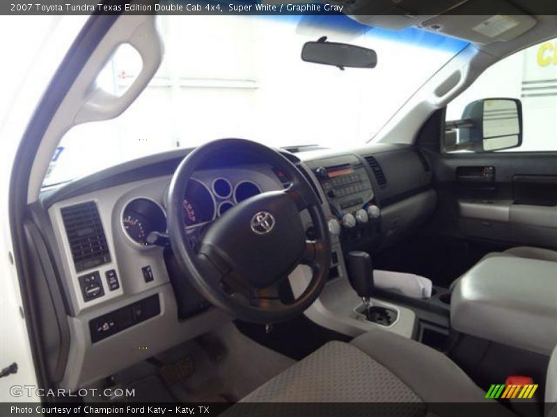 Super White / Graphite Gray 2007 Toyota Tundra Texas Edition Double Cab 4x4