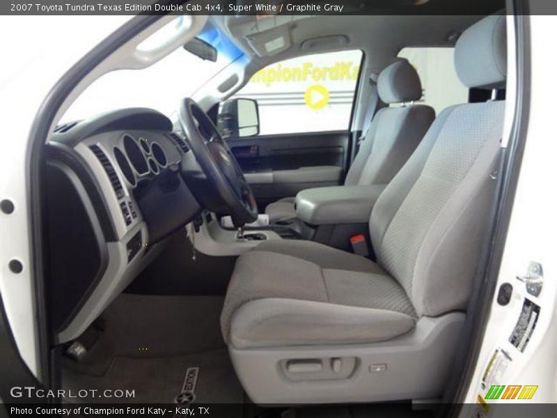 Super White / Graphite Gray 2007 Toyota Tundra Texas Edition Double Cab 4x4