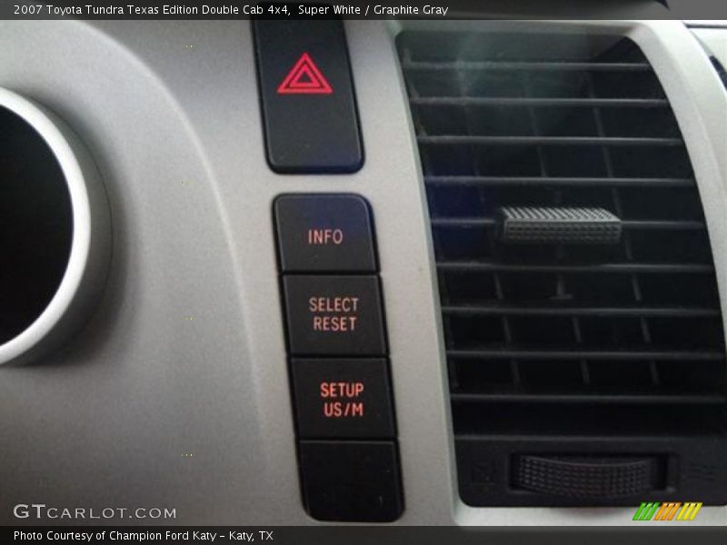 Super White / Graphite Gray 2007 Toyota Tundra Texas Edition Double Cab 4x4