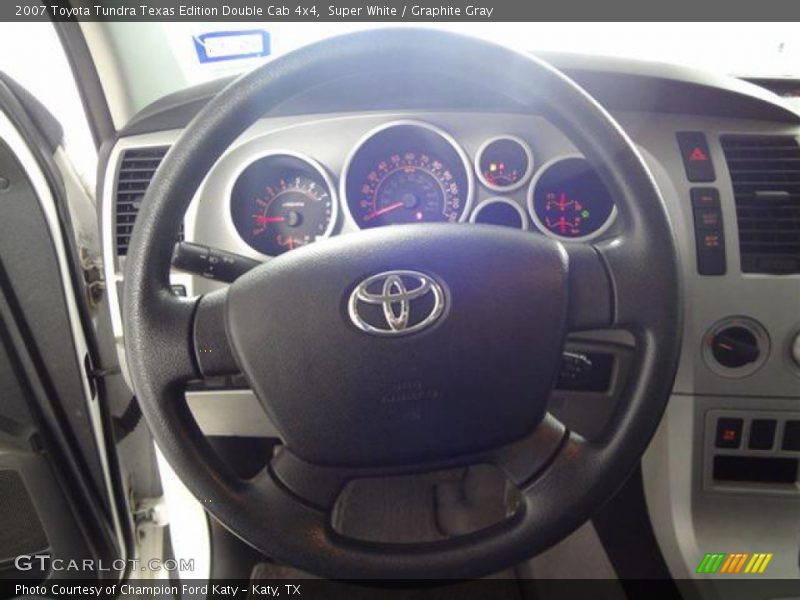 Super White / Graphite Gray 2007 Toyota Tundra Texas Edition Double Cab 4x4
