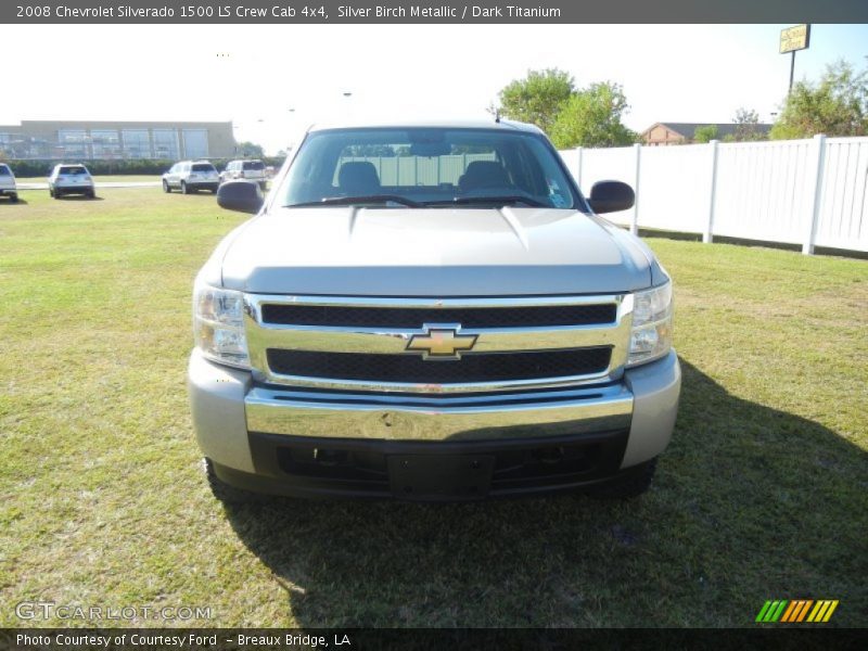 Silver Birch Metallic / Dark Titanium 2008 Chevrolet Silverado 1500 LS Crew Cab 4x4