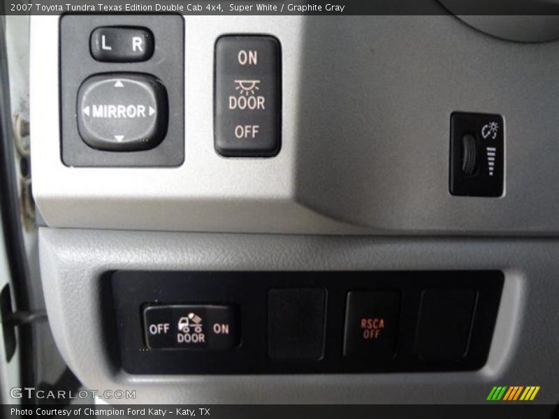 Super White / Graphite Gray 2007 Toyota Tundra Texas Edition Double Cab 4x4