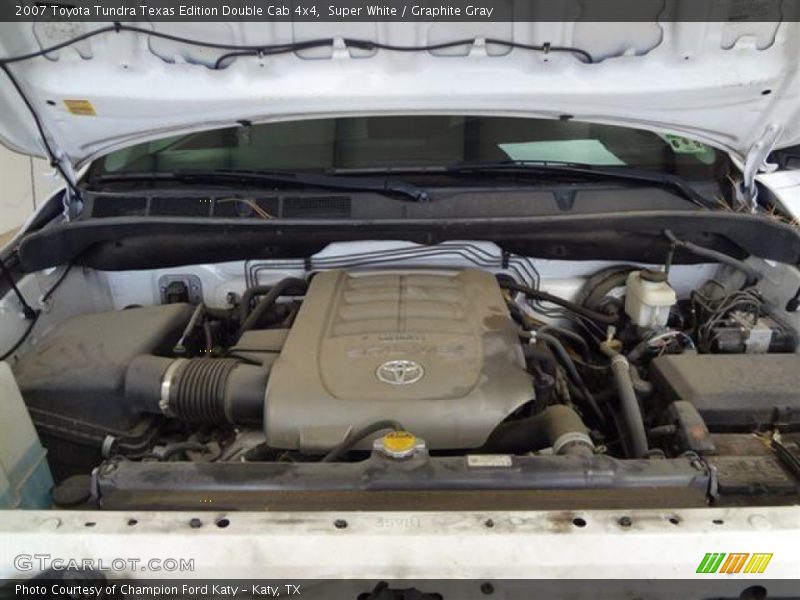Super White / Graphite Gray 2007 Toyota Tundra Texas Edition Double Cab 4x4