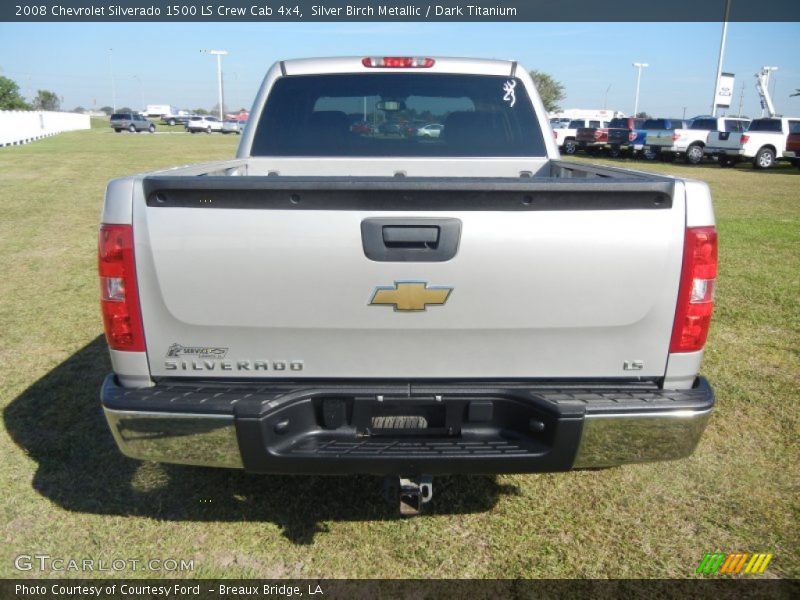Silver Birch Metallic / Dark Titanium 2008 Chevrolet Silverado 1500 LS Crew Cab 4x4