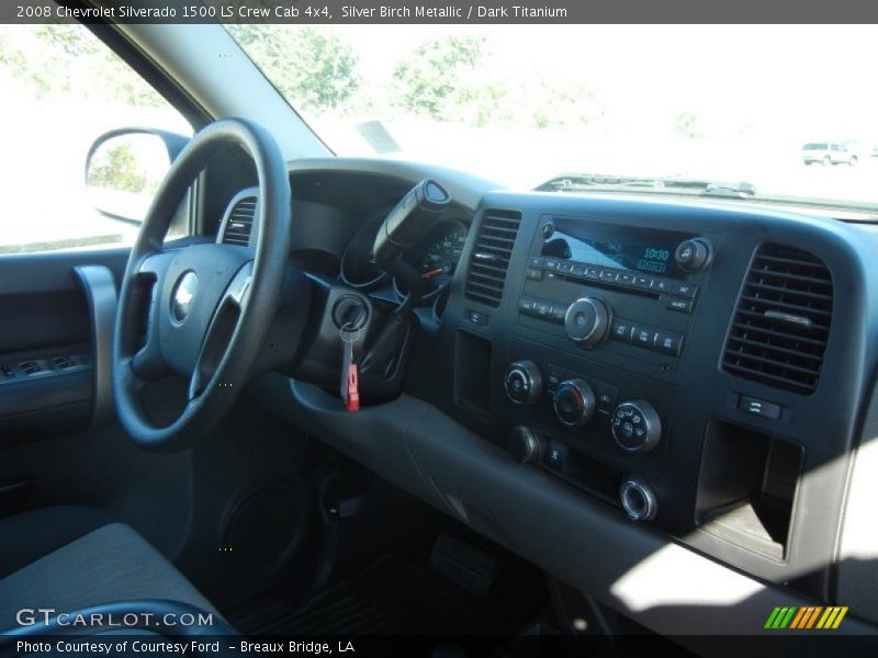 Silver Birch Metallic / Dark Titanium 2008 Chevrolet Silverado 1500 LS Crew Cab 4x4