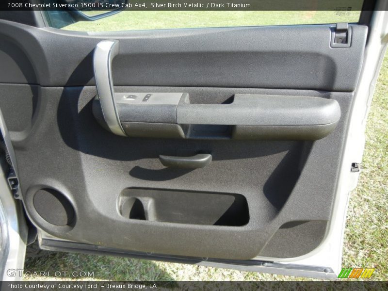 Silver Birch Metallic / Dark Titanium 2008 Chevrolet Silverado 1500 LS Crew Cab 4x4