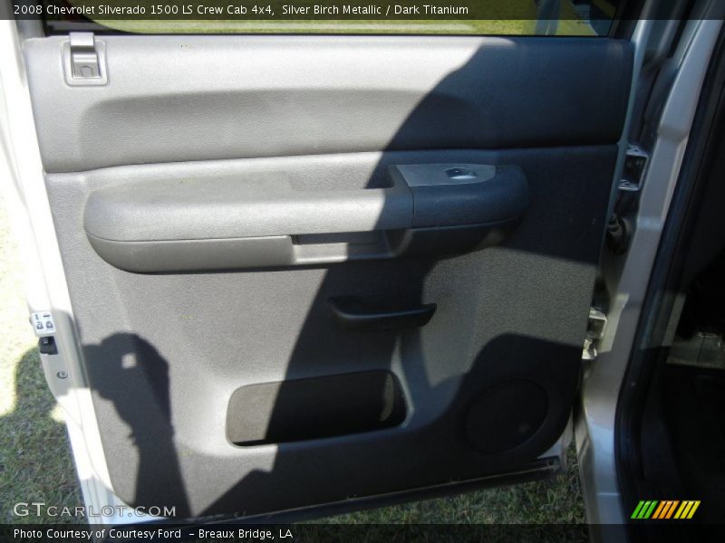 Silver Birch Metallic / Dark Titanium 2008 Chevrolet Silverado 1500 LS Crew Cab 4x4