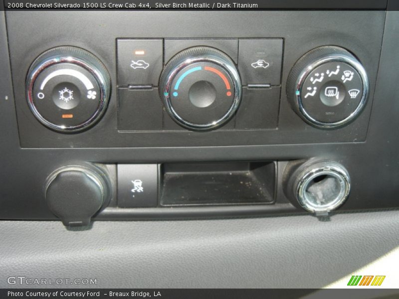 Silver Birch Metallic / Dark Titanium 2008 Chevrolet Silverado 1500 LS Crew Cab 4x4