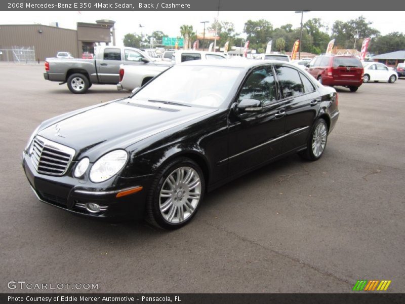 Black / Cashmere 2008 Mercedes-Benz E 350 4Matic Sedan