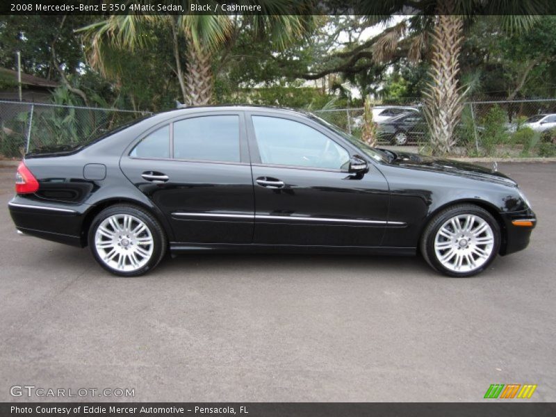 Black / Cashmere 2008 Mercedes-Benz E 350 4Matic Sedan