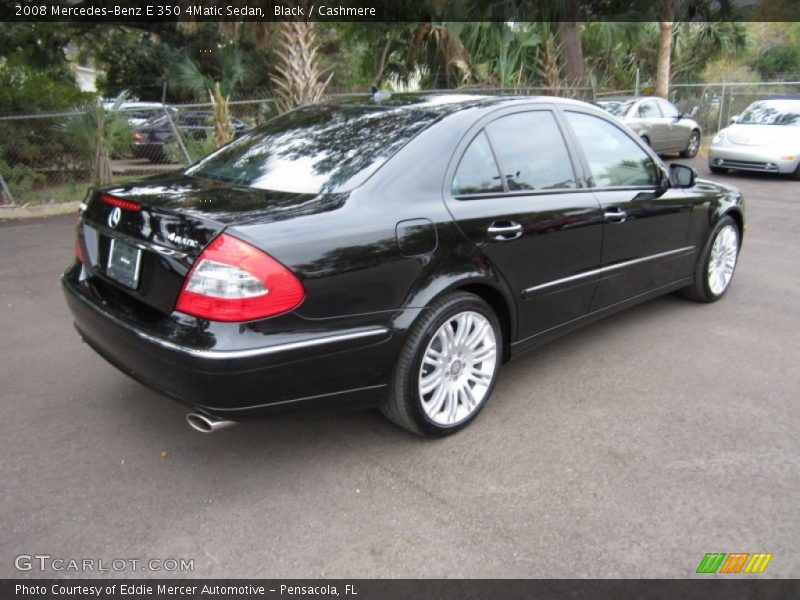 Black / Cashmere 2008 Mercedes-Benz E 350 4Matic Sedan