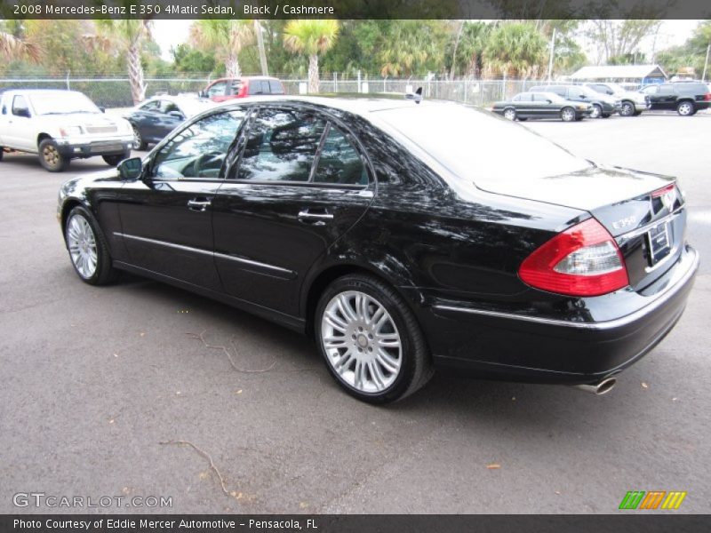 Black / Cashmere 2008 Mercedes-Benz E 350 4Matic Sedan