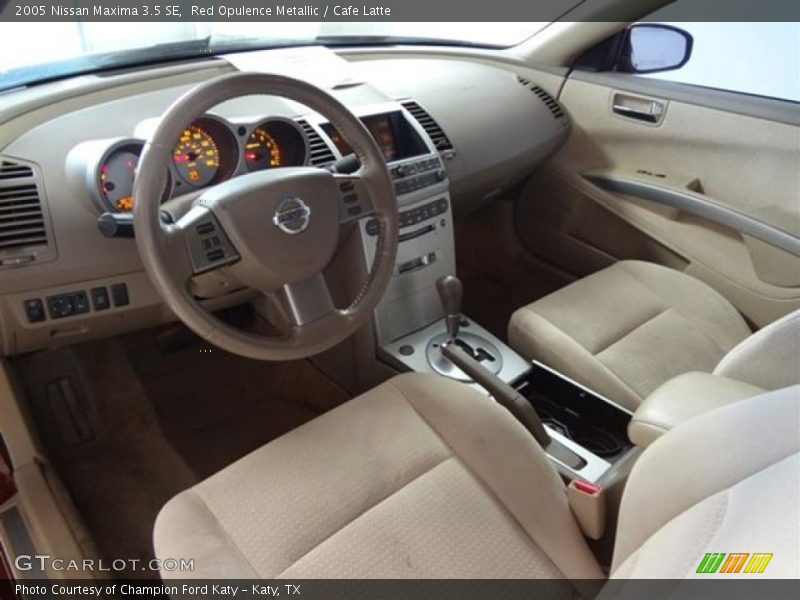 Red Opulence Metallic / Cafe Latte 2005 Nissan Maxima 3.5 SE