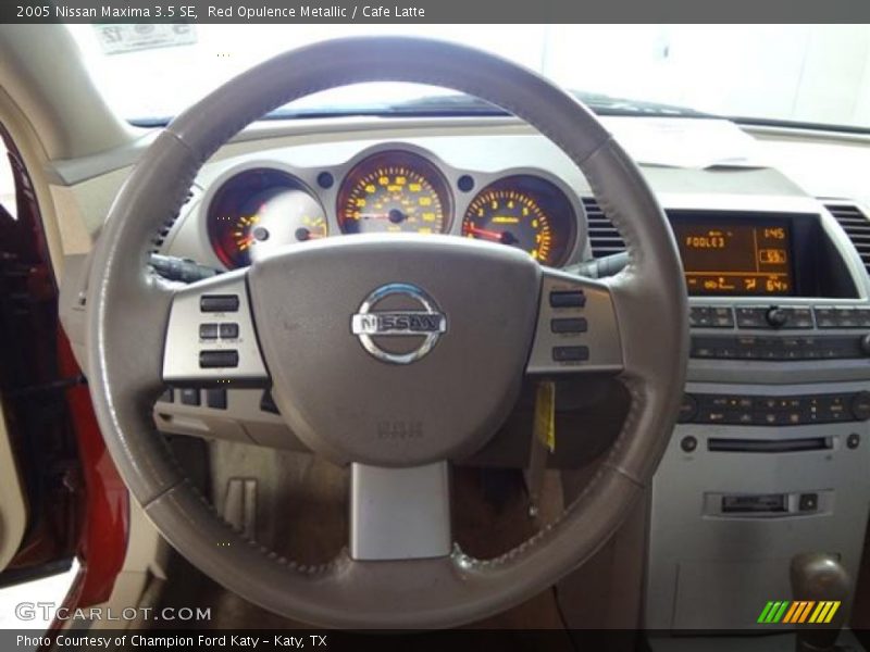 Red Opulence Metallic / Cafe Latte 2005 Nissan Maxima 3.5 SE