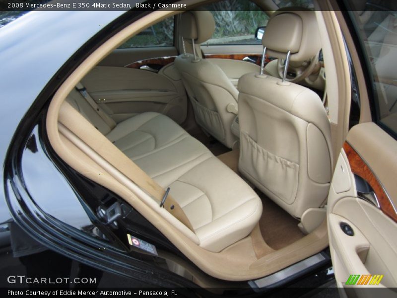 Black / Cashmere 2008 Mercedes-Benz E 350 4Matic Sedan
