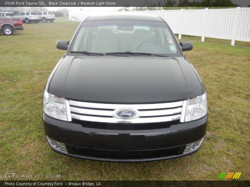 Black Clearcoat / Medium Light Stone 2008 Ford Taurus SEL