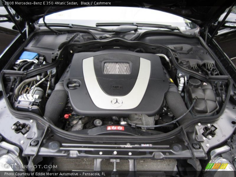 Black / Cashmere 2008 Mercedes-Benz E 350 4Matic Sedan