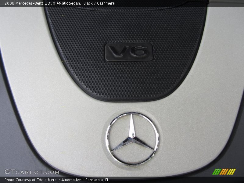 Black / Cashmere 2008 Mercedes-Benz E 350 4Matic Sedan