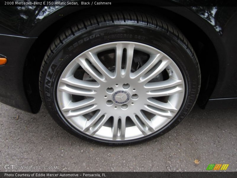 Black / Cashmere 2008 Mercedes-Benz E 350 4Matic Sedan