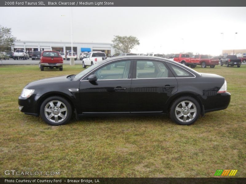 Black Clearcoat / Medium Light Stone 2008 Ford Taurus SEL