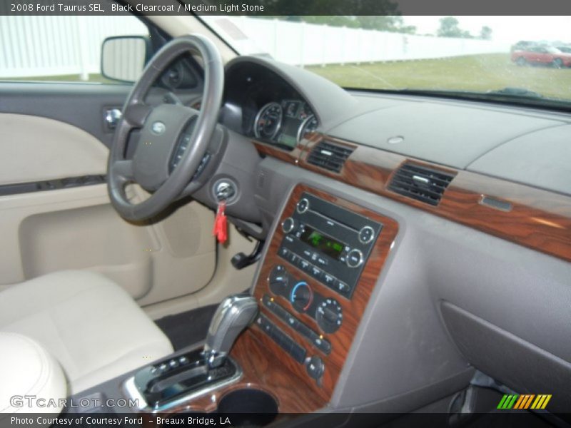 Black Clearcoat / Medium Light Stone 2008 Ford Taurus SEL