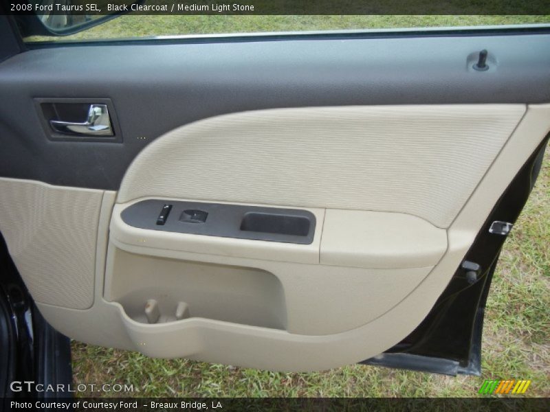 Black Clearcoat / Medium Light Stone 2008 Ford Taurus SEL