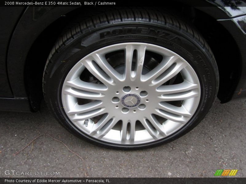 Black / Cashmere 2008 Mercedes-Benz E 350 4Matic Sedan