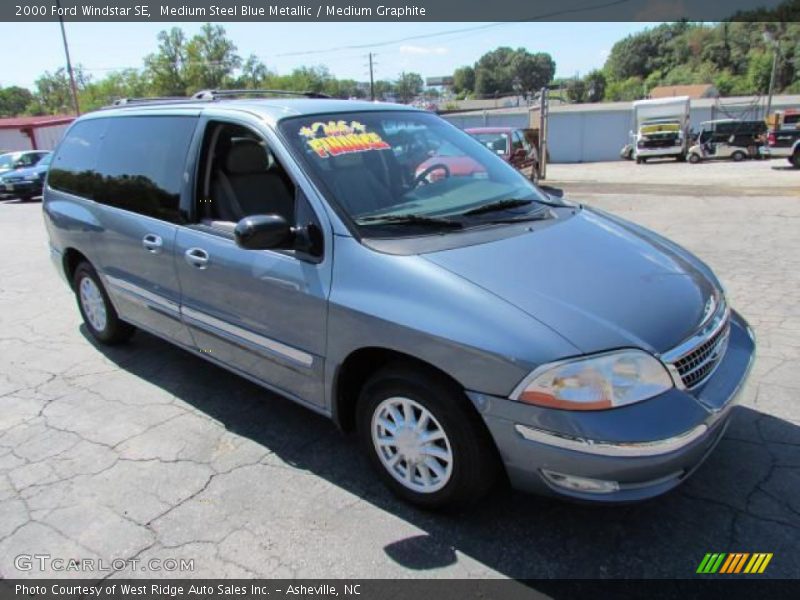 Medium Steel Blue Metallic / Medium Graphite 2000 Ford Windstar SE