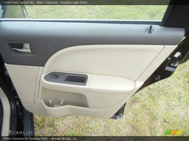 Black Clearcoat / Medium Light Stone 2008 Ford Taurus SEL