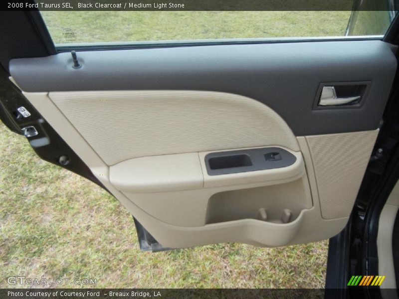 Black Clearcoat / Medium Light Stone 2008 Ford Taurus SEL