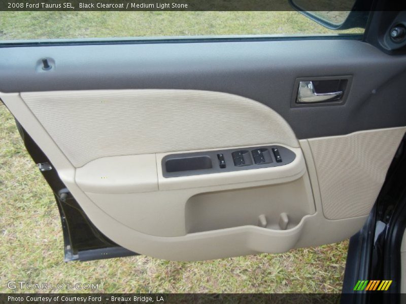 Black Clearcoat / Medium Light Stone 2008 Ford Taurus SEL