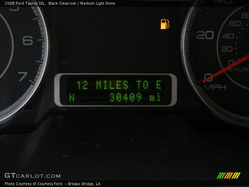 Black Clearcoat / Medium Light Stone 2008 Ford Taurus SEL