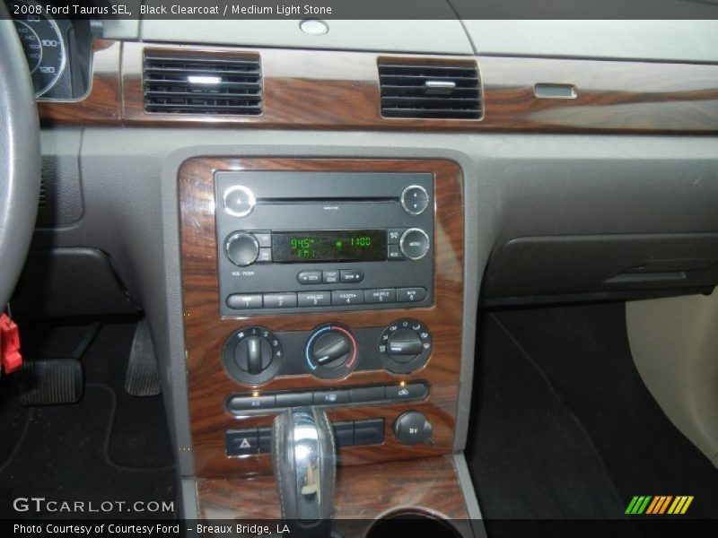 Black Clearcoat / Medium Light Stone 2008 Ford Taurus SEL