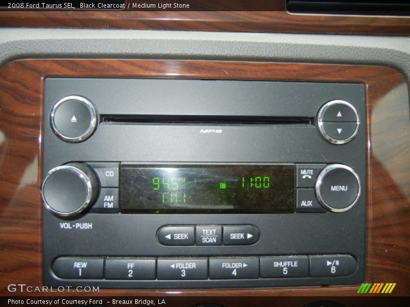 Black Clearcoat / Medium Light Stone 2008 Ford Taurus SEL