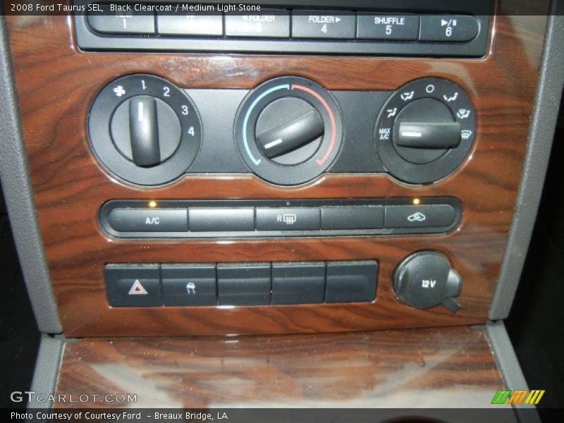 Black Clearcoat / Medium Light Stone 2008 Ford Taurus SEL