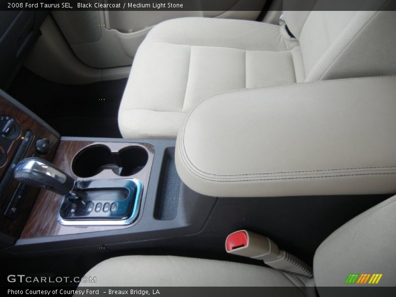 Black Clearcoat / Medium Light Stone 2008 Ford Taurus SEL