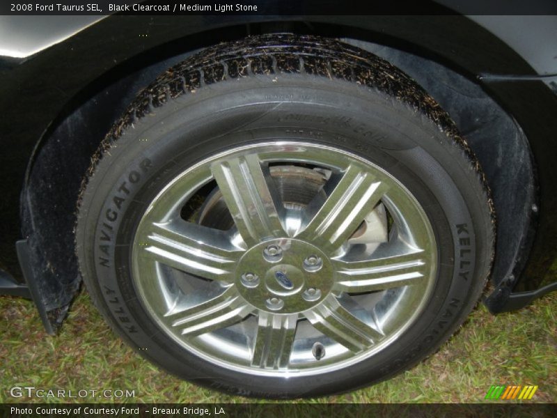 Black Clearcoat / Medium Light Stone 2008 Ford Taurus SEL