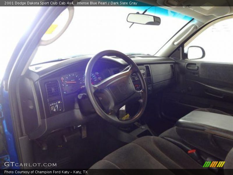 Intense Blue Pearl / Dark Slate Gray 2001 Dodge Dakota Sport Club Cab 4x4
