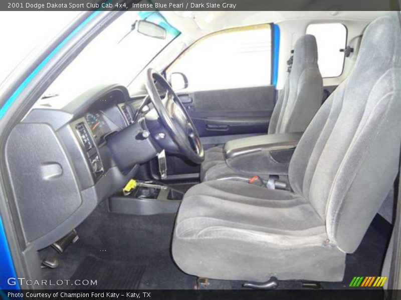 Intense Blue Pearl / Dark Slate Gray 2001 Dodge Dakota Sport Club Cab 4x4