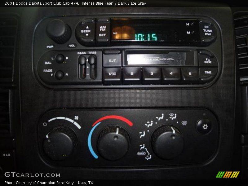 Intense Blue Pearl / Dark Slate Gray 2001 Dodge Dakota Sport Club Cab 4x4