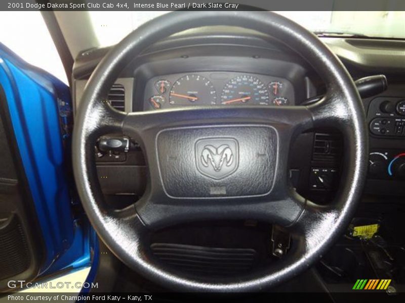 Intense Blue Pearl / Dark Slate Gray 2001 Dodge Dakota Sport Club Cab 4x4