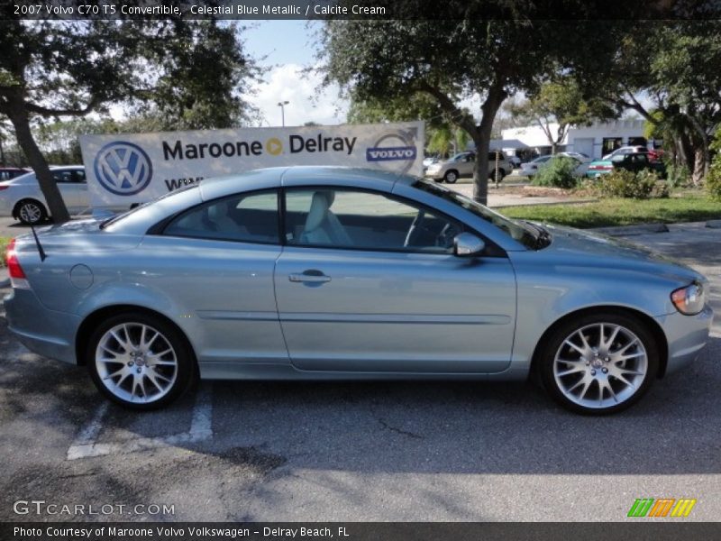 Celestial Blue Metallic / Calcite Cream 2007 Volvo C70 T5 Convertible