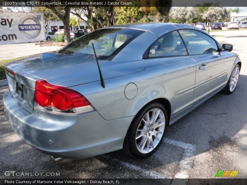 Celestial Blue Metallic / Calcite Cream 2007 Volvo C70 T5 Convertible