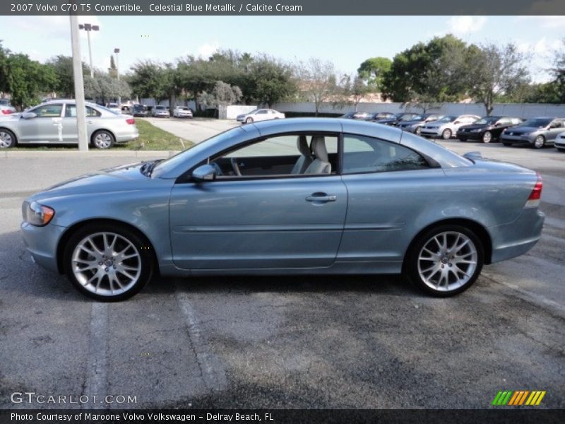 Celestial Blue Metallic / Calcite Cream 2007 Volvo C70 T5 Convertible